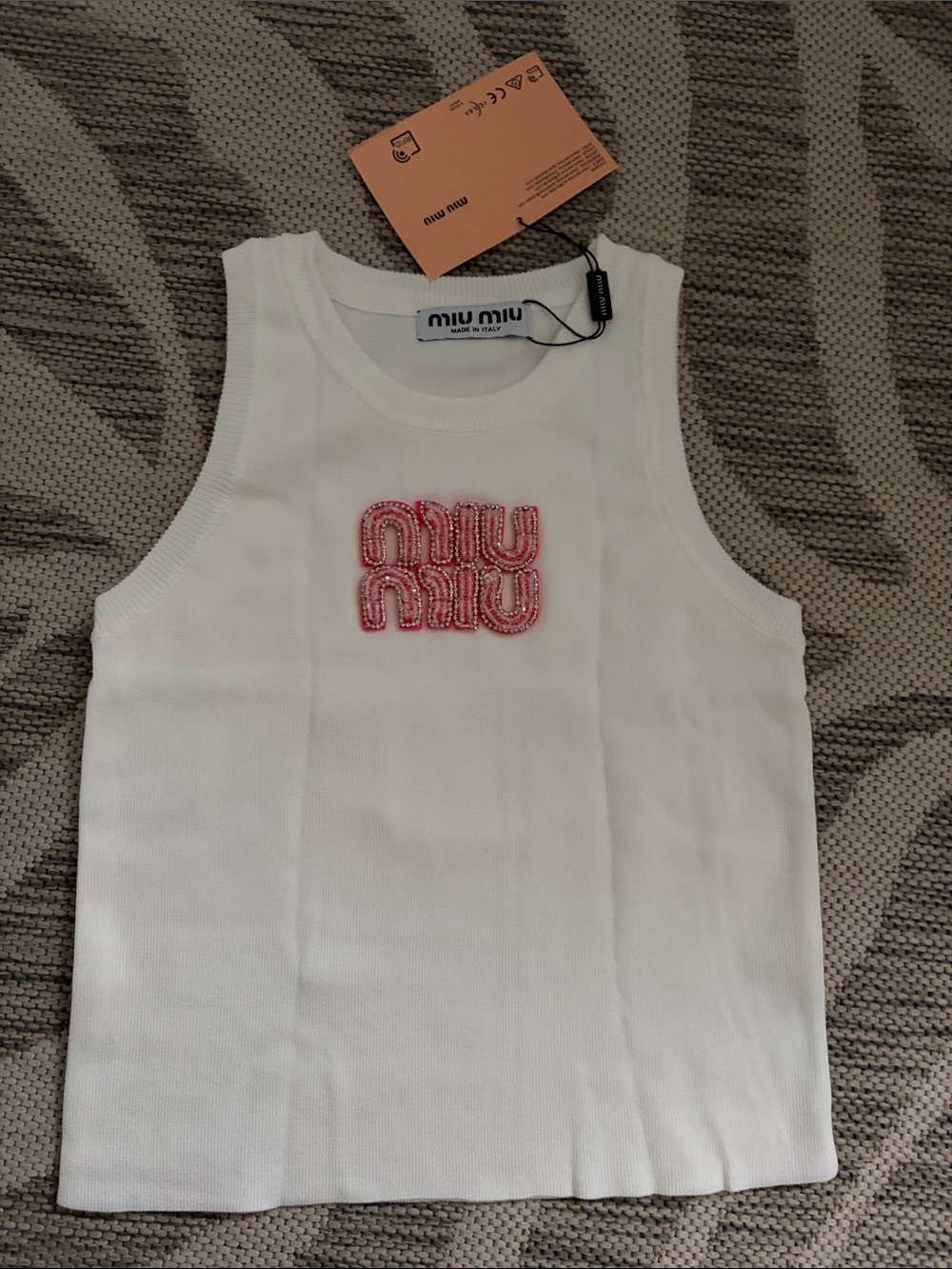 Miu miu embellished knit tank top - Picture 2 of 4
